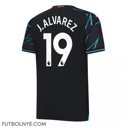 Camiseta Manchester City Julian Alvarez #19 Tercera Equipación 2023-24 manga corta